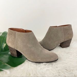 Lucky Brand Taupe Suede Tamarindo Ankle Boots - 10